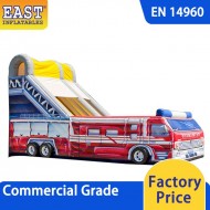 Fire Truck Inflatable Slide
