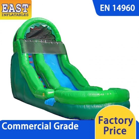 Green Inflatable Water Slide