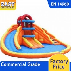 Inflatable Kiddie Pool With Slide