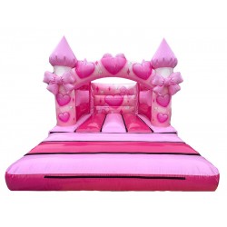 Girls Bows Curved Arch Bouncy Castle