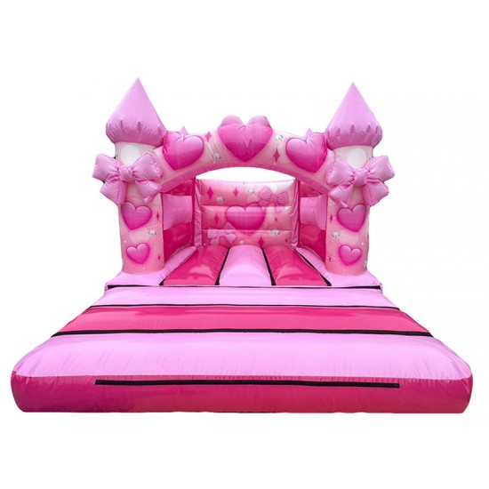 Girls Bows Curved Arch Bouncy Castle