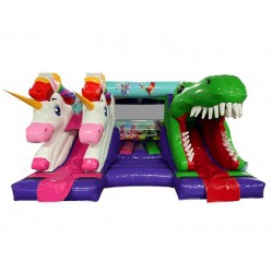 Unicorn Vs Dinosaur Double Slide Combi