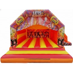 Fluorescent UV Rave Bouncy Castle Combi
