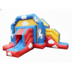Inflatable Unicorn Double Combi Bouncer