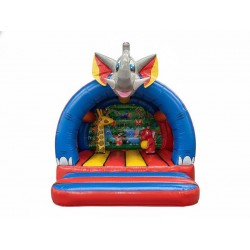 3D Inflatable Baby Jungle Curved Bouncer