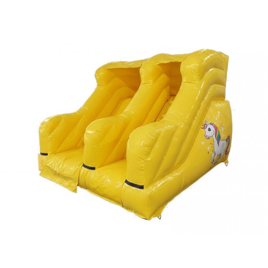 Yellow Unicorn Inflatable Slide