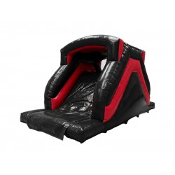 Heavy Duty Red And Black Party Inflatable Slide