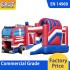 Fire Department Inflatable Bouncy Castle Slide