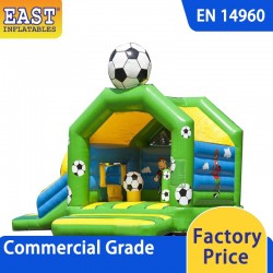 Football Bouncy Castle With Slide Football Bouncy Castle With Slide