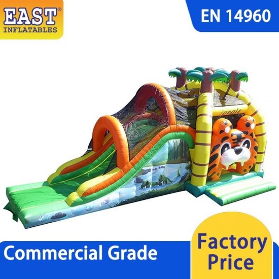 Jungle Bouncy Castle With Slide