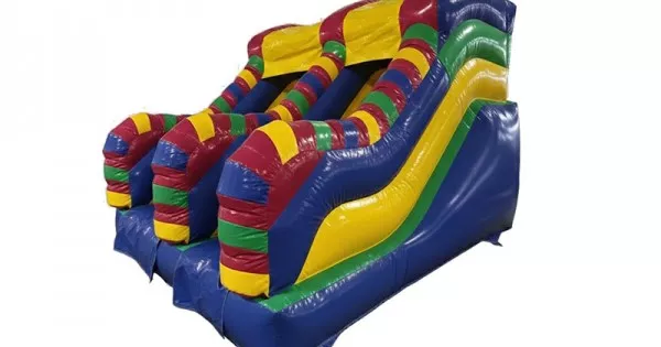 Rainbow Dual-Track Inflatable Slide For Sale - Inflatable Slide | East ...