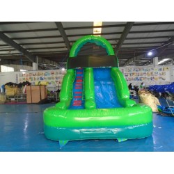 Green Inflatable Water Slide